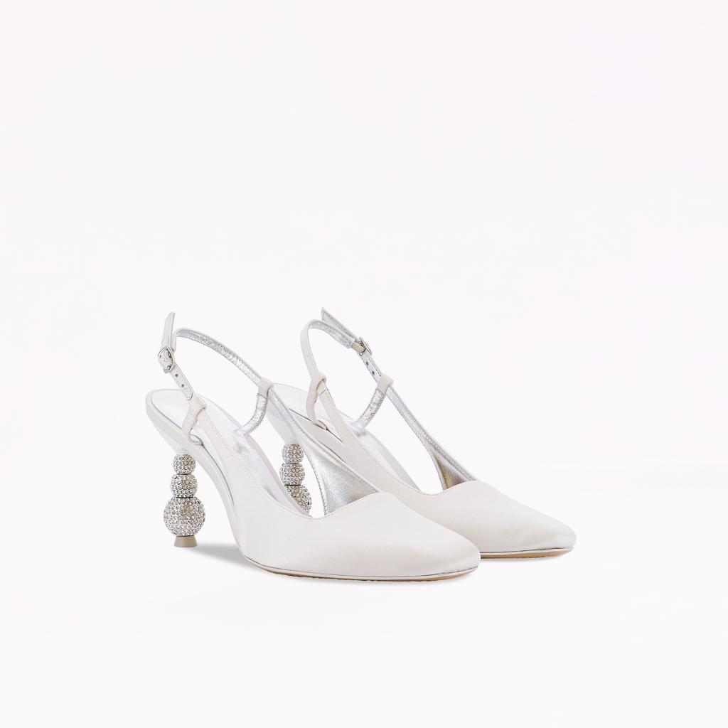 Natalia Crystal Mid Slingback Pump