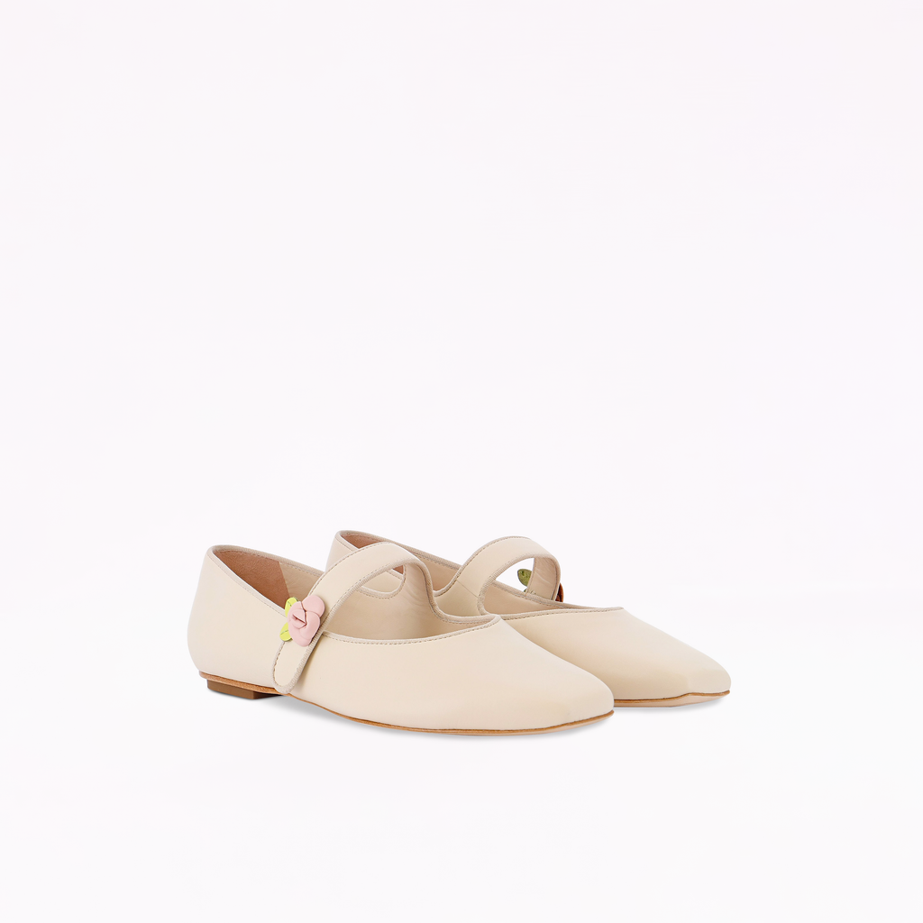 Rosette Mary Jane Flat
