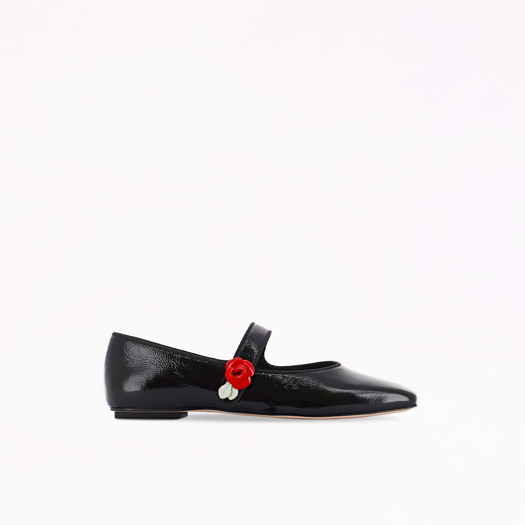 Rosette Mary Jane Flat