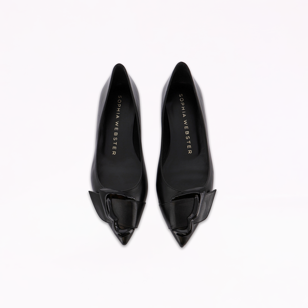 Blair Butterfly Black Leather Flat – Sophia Webster
