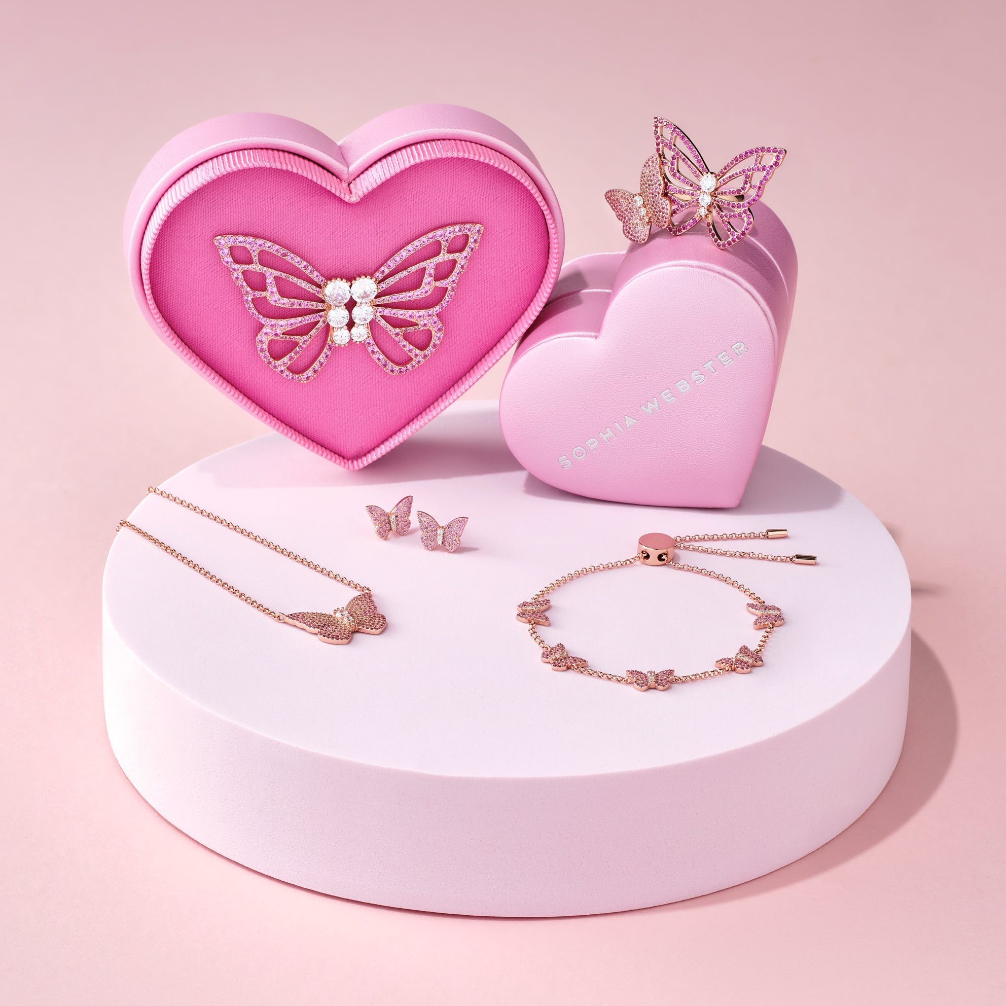 Papillon 18K Rose Gold Statement Earrings